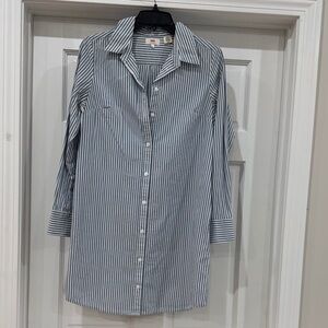 Levi’s Striped Button-Up Shirt Dress